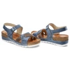 Sandále Wasak - 0620 Jeans+Cappuccino