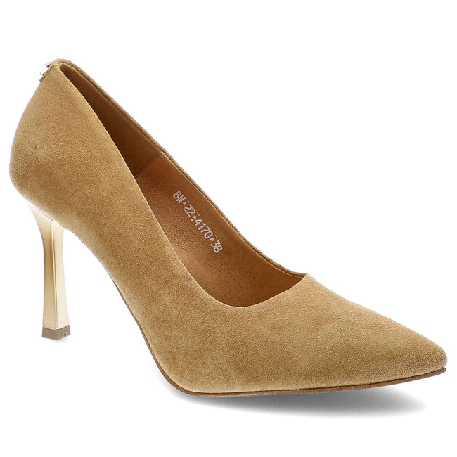 Lodičky Karino - 4170/022-P Beż/Welur