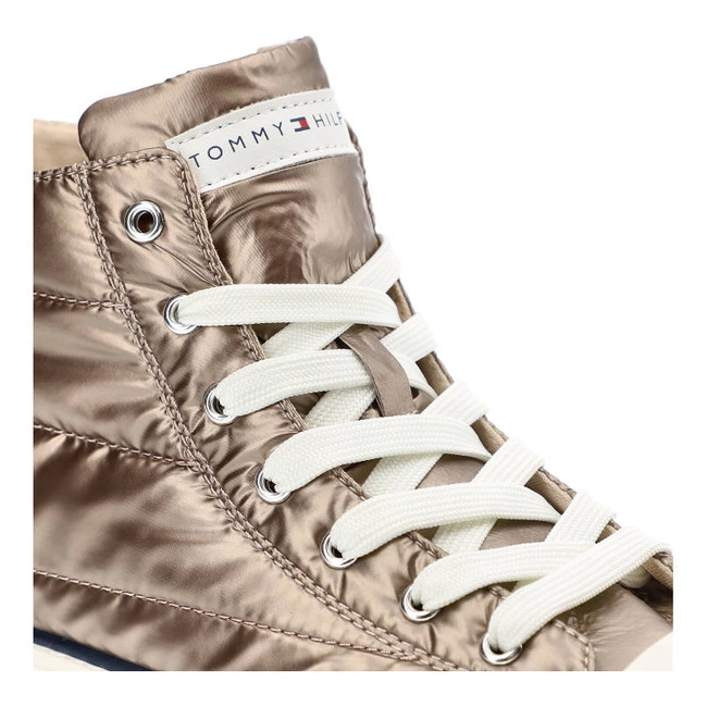 Plátenky Tommy Hilfiger - T3A9-32290-1437686-High Top Lace-Up Sneaker Taupe/Rose 686