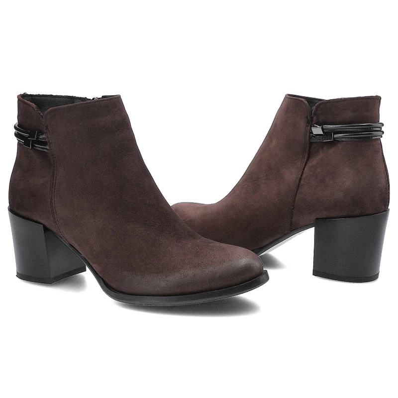 Členkové Topánky Gamis - 3511 Bordo Nubuk