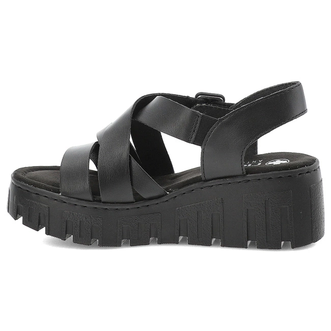 Sandále RIEKER - 68063-00 Black