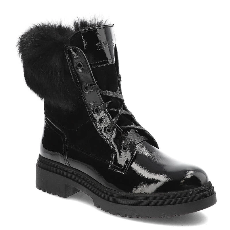 Členkové Topánky Pollonus - 5-1453-002 Czarny Naplak+Welur