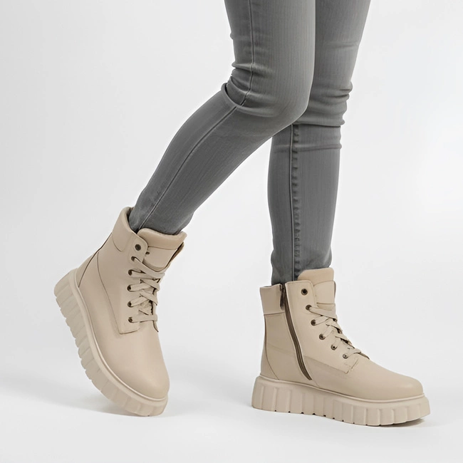 Členkové Topánky Armodo - 01024 Beż Groszek