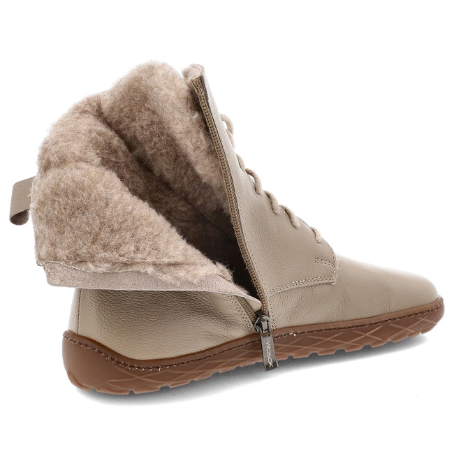 Členkové Topánky Barefoot WASAK - 0778 Latte Groszek