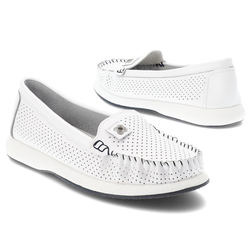 Mókazíny S.BARSKI - LR51-673 White/Navy