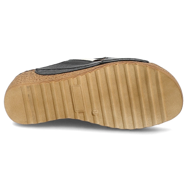 Šľapky ARMODO - 50109 V.Czarny/Złoty