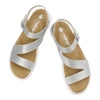 Sandále Rieker - V9110-90 Silver/Platinum