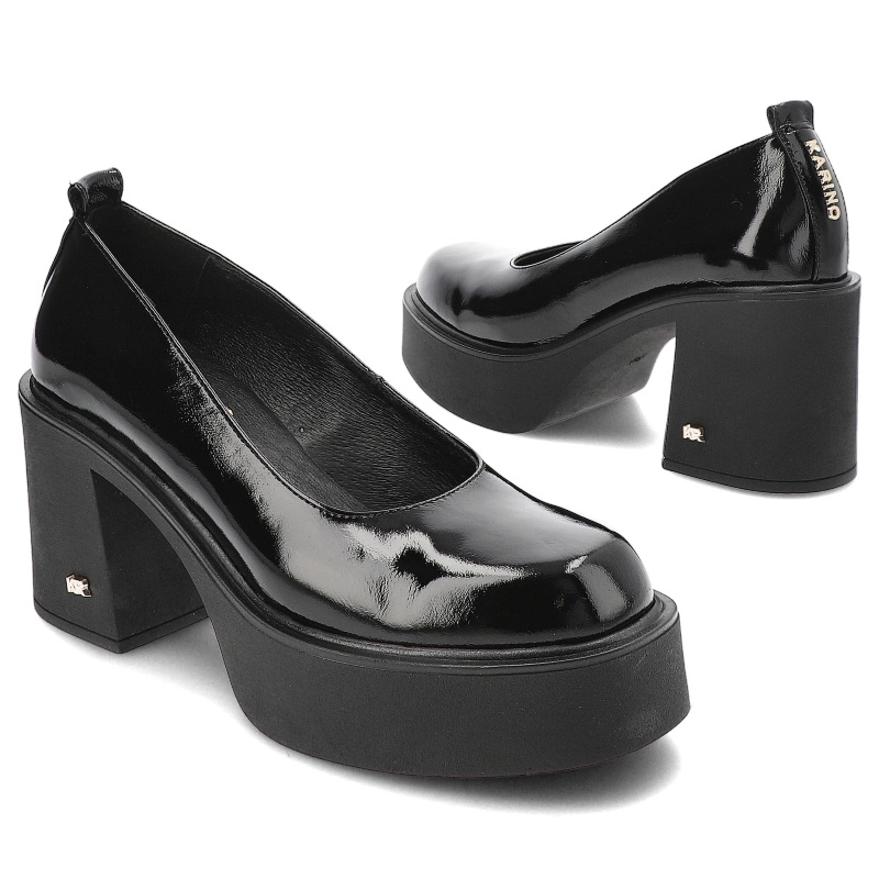 Poltopánky Karino - 5036/090-P Czarny/Naplak