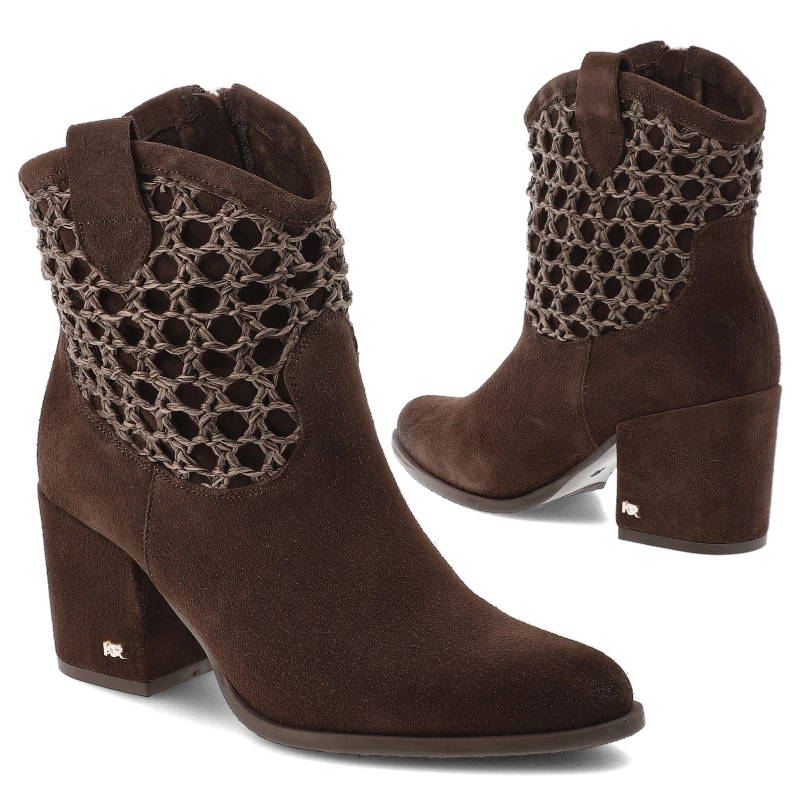 Členkové Topánky KARINO - 5868/015-L Mokka/Welur