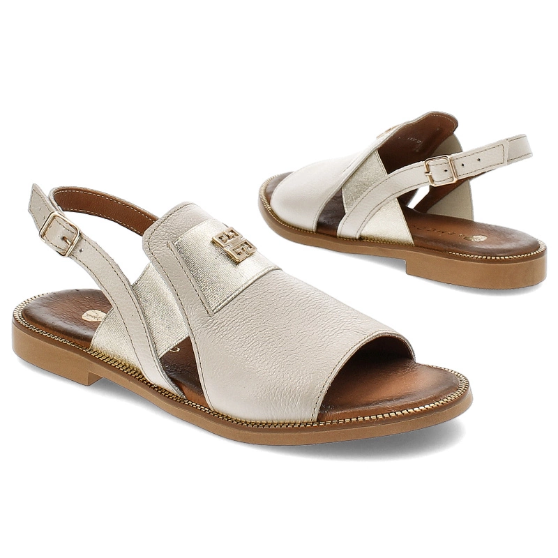 Sandále Armodo - 40385 V.Beż+Zł.