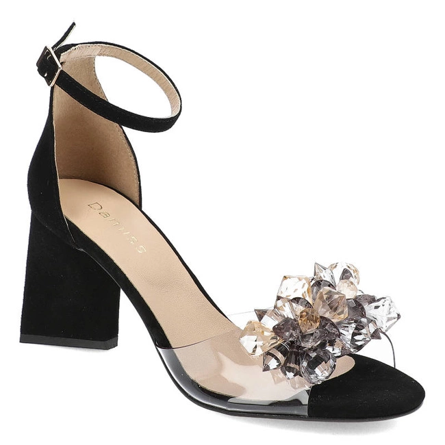 Sandále Damiss - DS-654/A Czarny Zamsz