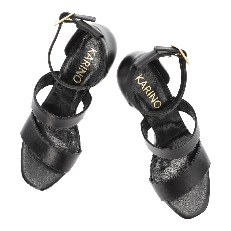 Sandały KARINO - 5677/076-P Czarny/Lico