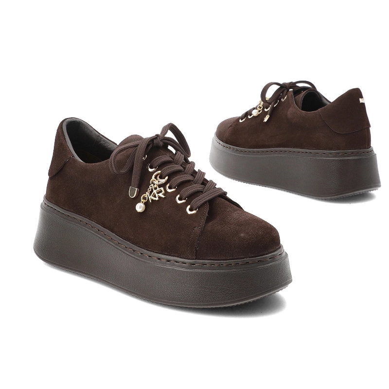 Tenisky KARINO - 5815/015-P Mokka/Welur