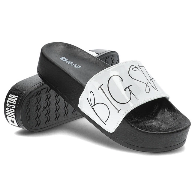 Šľapky Big Star - JJ274A275 Czarny/Biały