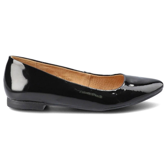 Baleríny Maciejka - 00873-00/01-6 Czarny Lakier