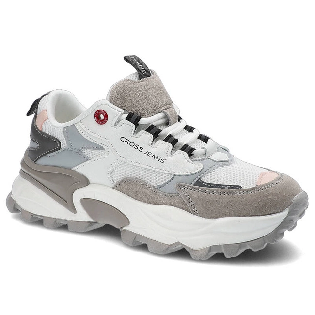 Tenisky Cross Jeans - II2R4020C Biały/J.Szary/C.Szary