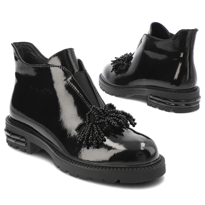 Šnúrovacie Členkové Topánky S.Barski - LZ42-036 Black