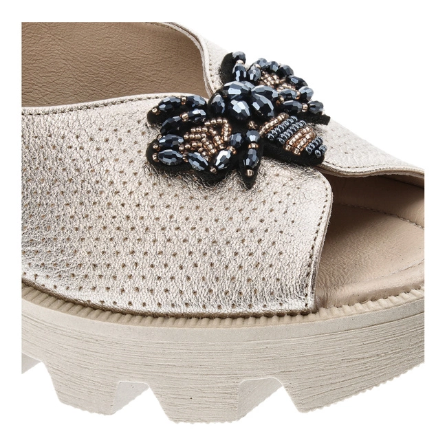 Sandále Karino - 4951/074-P Złoty/Lico