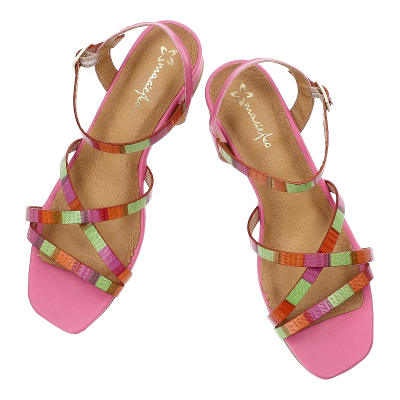 Sandále MACIEJKA - 06945-15/00-1 Róż Multi