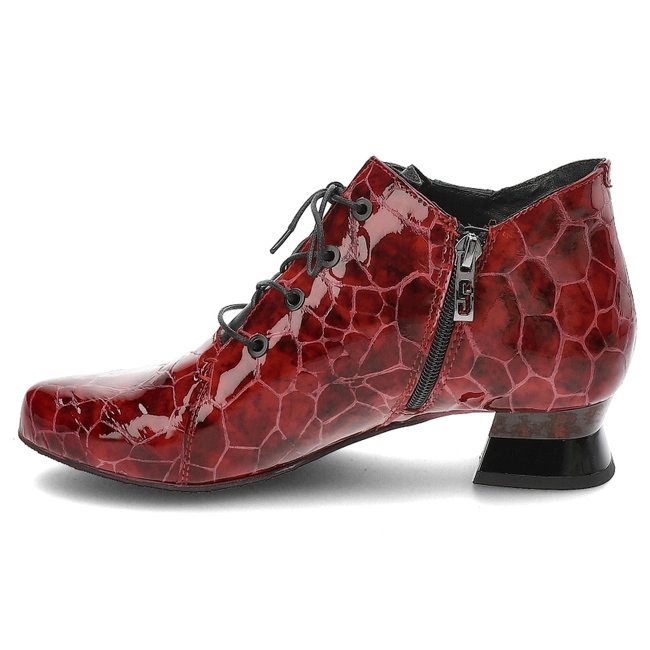 Členkové Topánky Armodo - 7122A Czerwony/Czarny