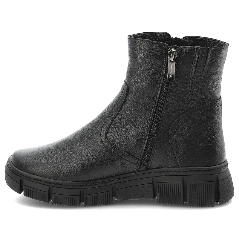 Členkové Topánky WASAK - 0730 Czarny Groszek/Wełna