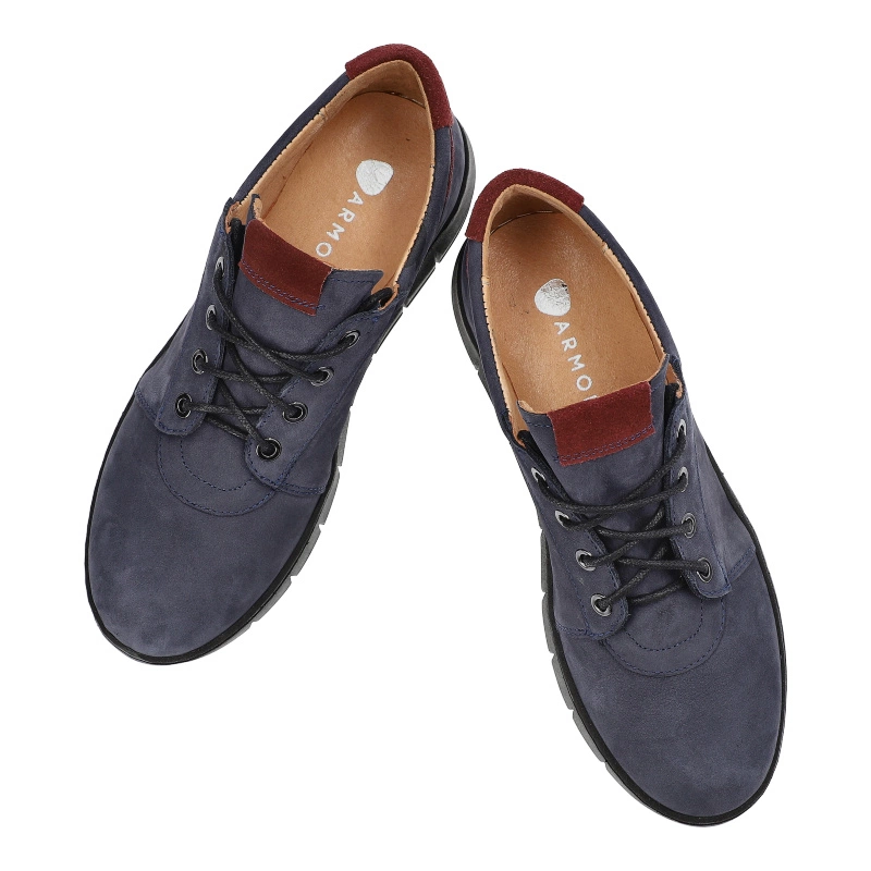 Poltopánky Armodo - 5-1716-004 Granat Nubuk+Bordo