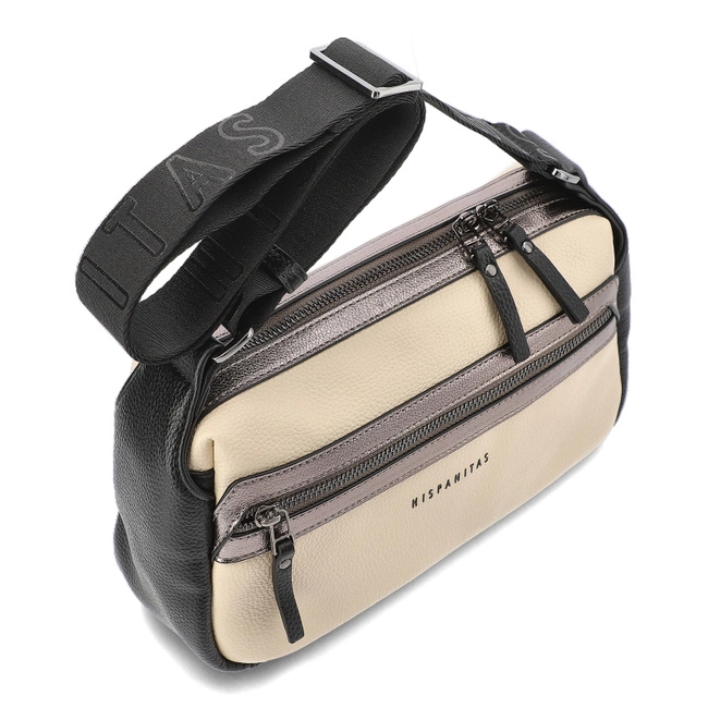 Kabelka Hispanitas - BI243546 Samba-I24 Milk Samba Met-I24 Acero
