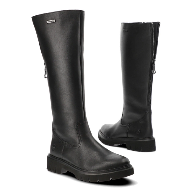 Čižmy Remonte - D1W73-00 Black