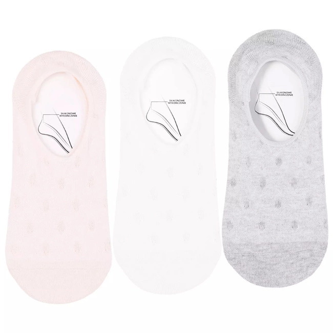 Baleríny MORAJ 3 Pary - CDB250-208 Mix Kolor