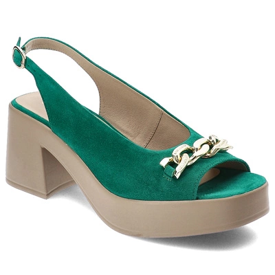 Sandále Karino - 5004/066-P Zielony/Welur