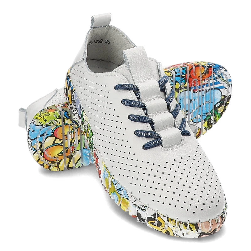 Tenisky Artiker - 52C1382 Biało-Niebieski