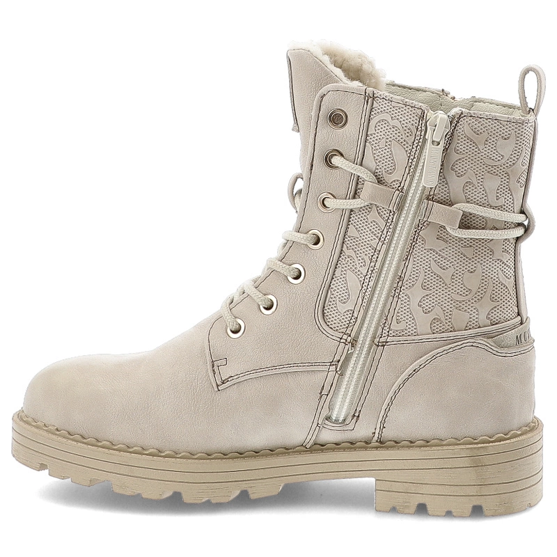 Šnúrovacie Členkové Topánky MUSTANG - 1472-603-243 Ivory