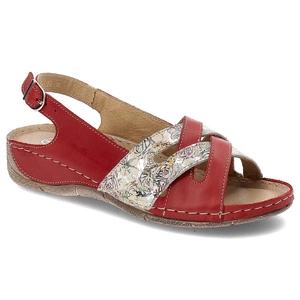 Sandále Helios - 134 Czerwony 03.185