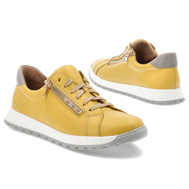 Tenisky WASAK - 0749 Żółty Groszek