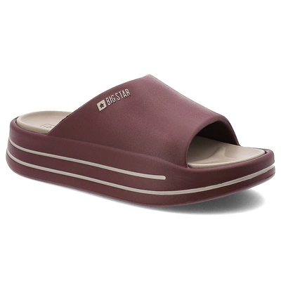 Šľapky BIG STAR - SS274425 Burgund