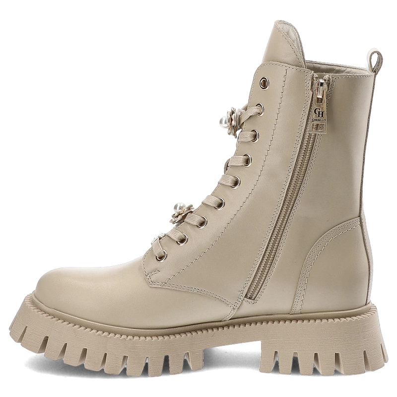 Členkové Topánky Chebello - 4553_-469-000-MIC-S345 Beżowy