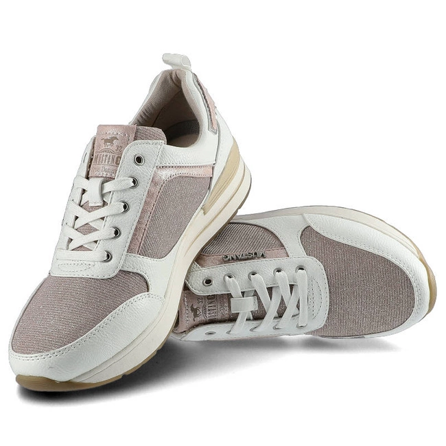 Tenisky Mustang - 46C0010 Biało-Różowe