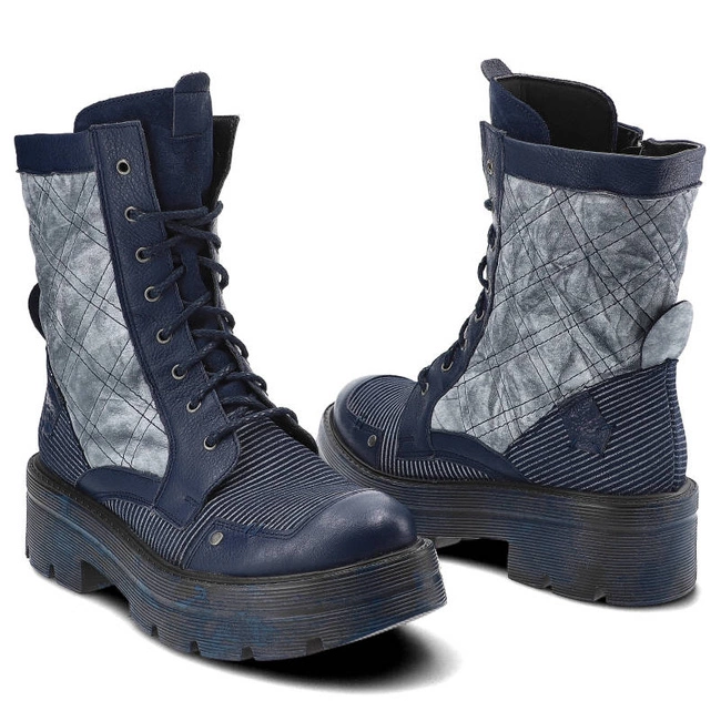 Šnúrovacie Členkové Topánky Maciejka - 05634-17/00-7 Granat