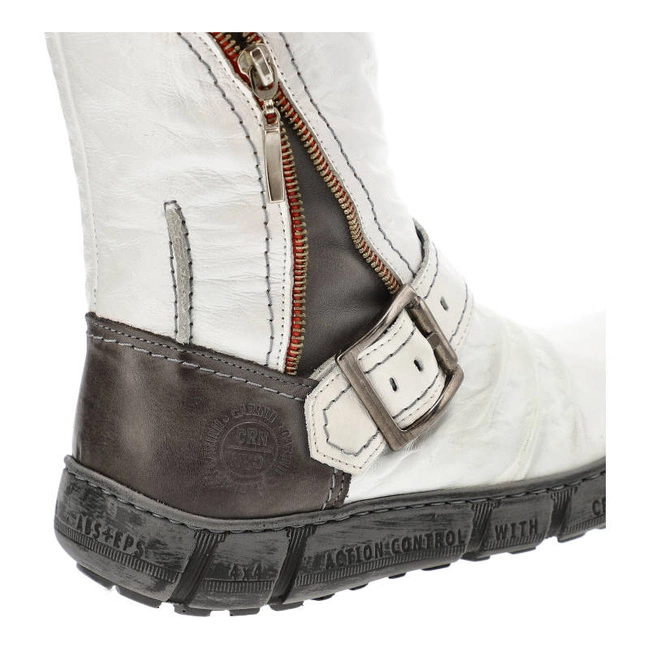 Čižmy Carinii - A9954_187-157-000-160 Biały/Babilonia