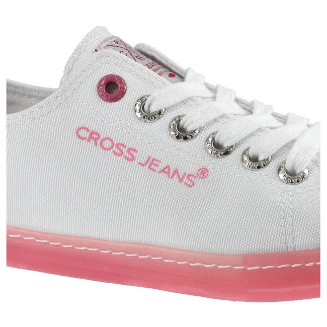 Plátenky Cross Jeans - FF2R4075C Biały/Róż