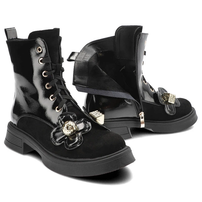 Členkové Topánky S.Barski - MR870-76 Czarne