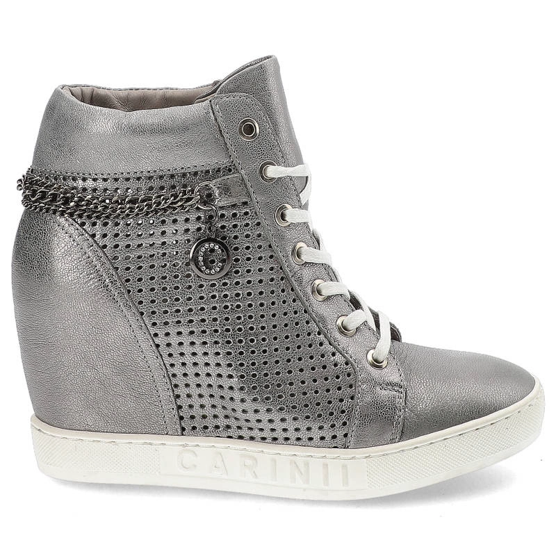 Tenisky Carinii - B3968_I43-000-000-B88 Srebrny
