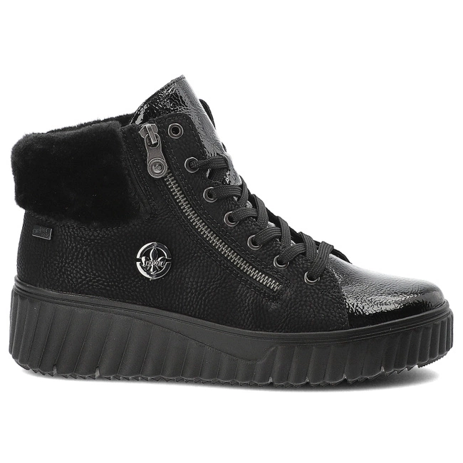Šnúrovacie Členkové Topánky Rieker - N2505-00 Black