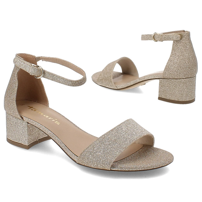 Sandále Tamaris - 1-28295-42 967 Lt.Gold Glam