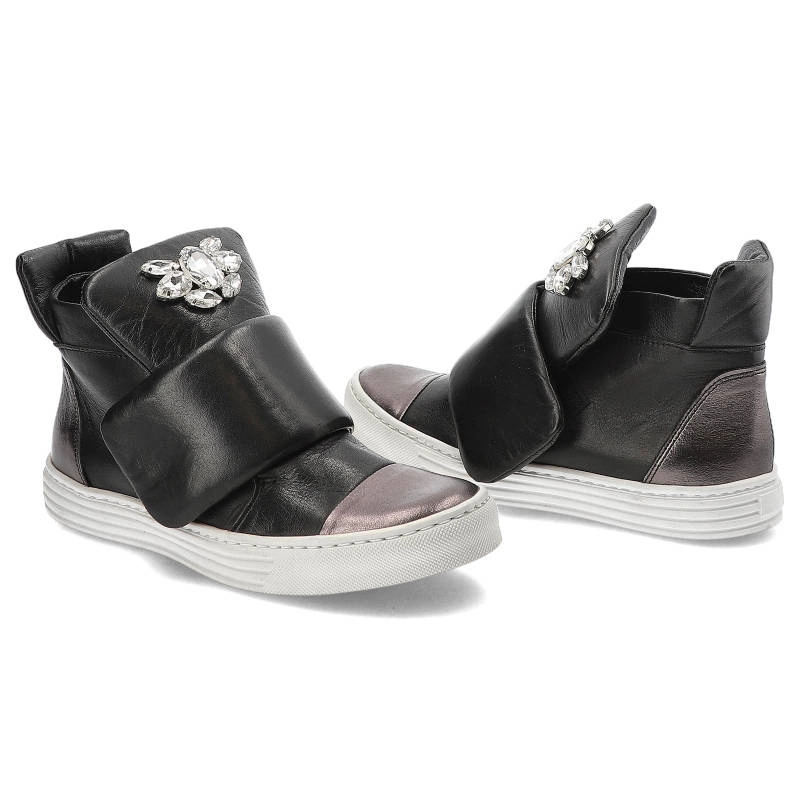 Členkové Topánky Carinii - B3522-F99-G22-000-996 Venus Lustro k. Ciemny/Savage04