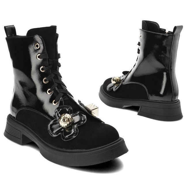 Členkové Topánky S.Barski - MR870-76 Czarne