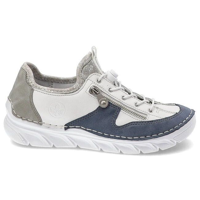 Poltopánky Rieker - 55064-80 White Combination