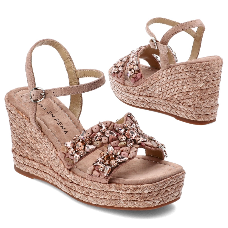 Sandále ALMA EN PENA - V251278 Suede Old Pink