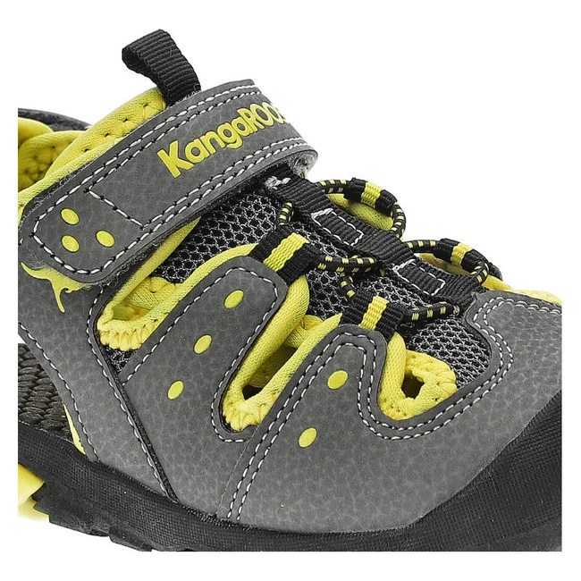 Sandále Kangaroos - 18731 000 2090 K-Trek Steel Grey/Neon Yellow