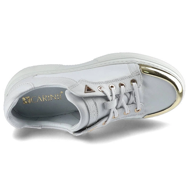 Tenisky Carinii - B7084_-I81-L46-P12-E41 Biały